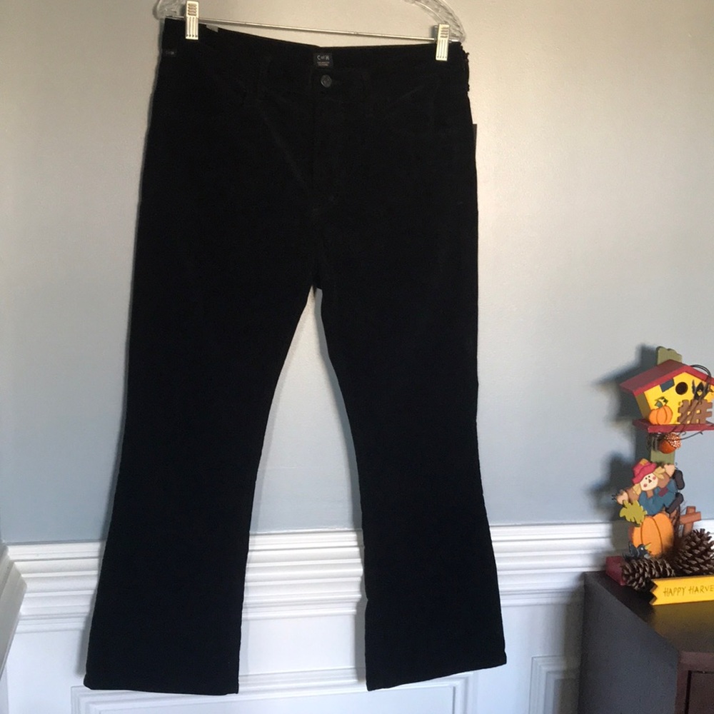 Citizens of Humanity NWT Black Cropped Corduroy Pants sz 31